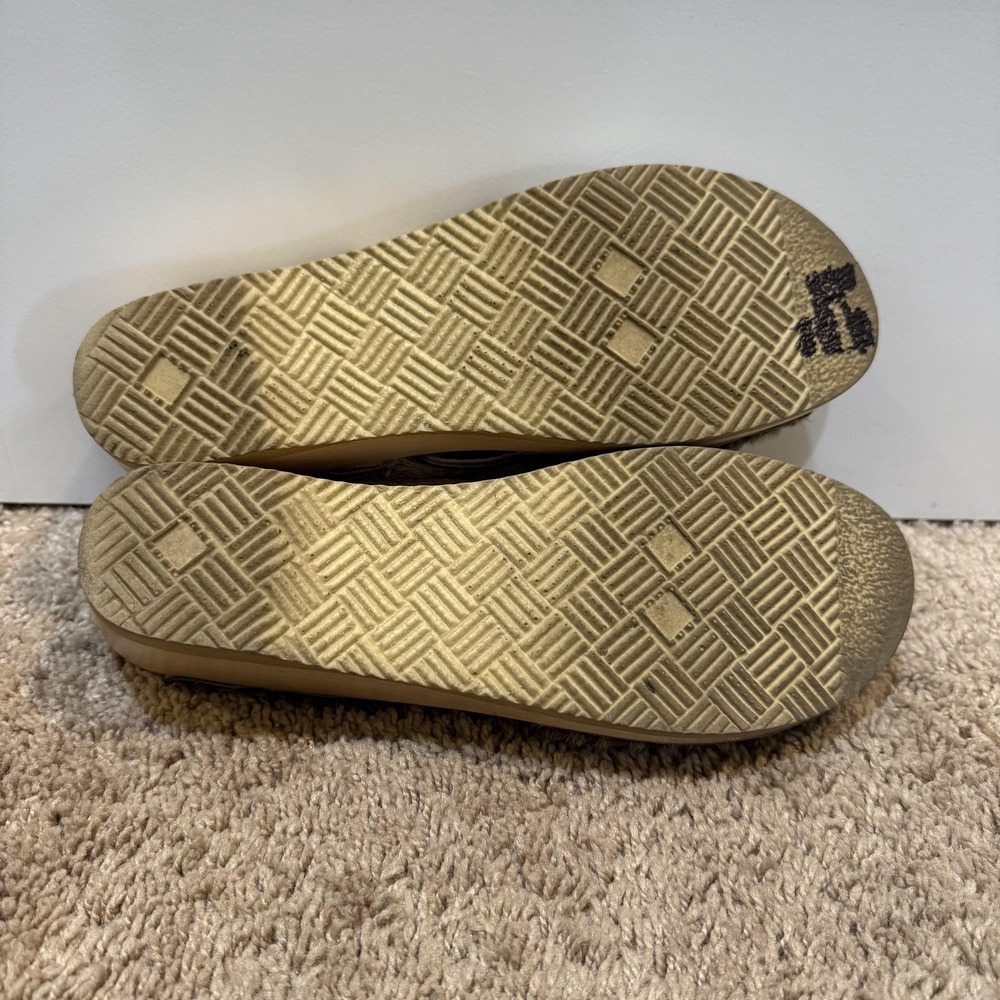 No.6 Clog Sandals Womens Size 12 Brown Haircalf Wooden Platform Wedge Slides - Picture 8 of 9